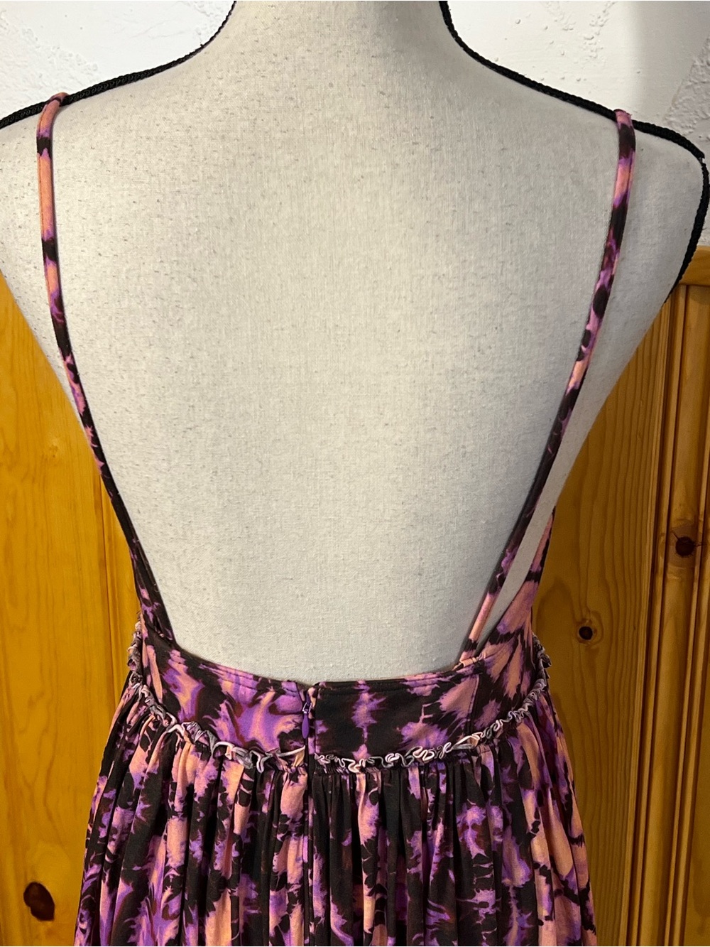 Ulla Johnson Freya Cutout Tie-Dyed Cotton-Jersey Midi Dress Sz-6 - Picture 8 of 12